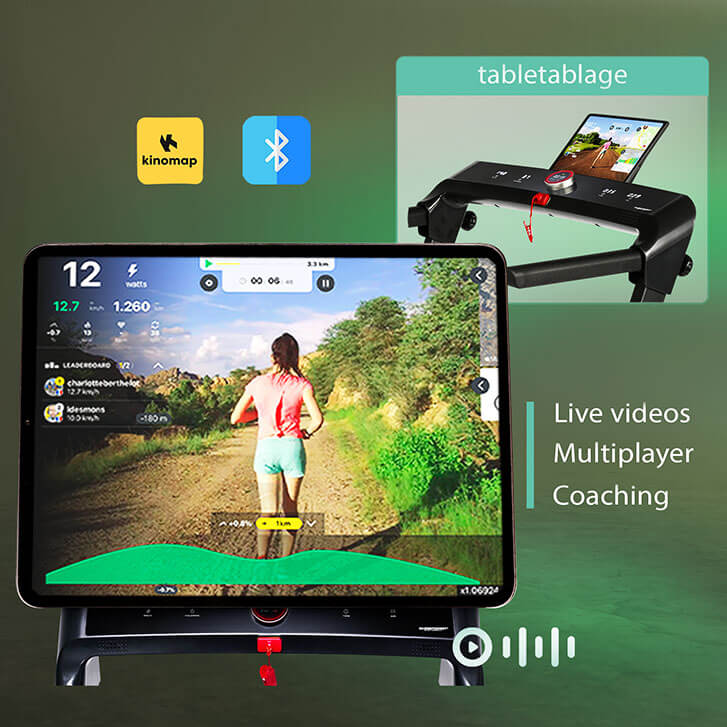 Laufband 2in1 Holz:
App kompatibel